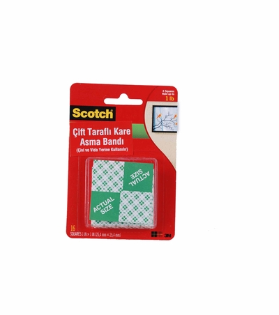 SCOTCH 111  ÇİFT TARAFLI BANT 16 AD 2,5*2,5CM