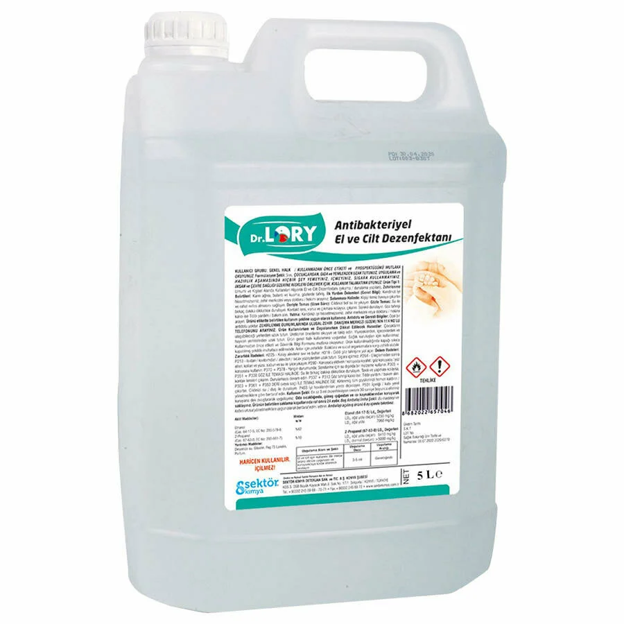 DR.LORY ALKOL BAZLI EL VE CİLT DEZENFEKTANI 5L