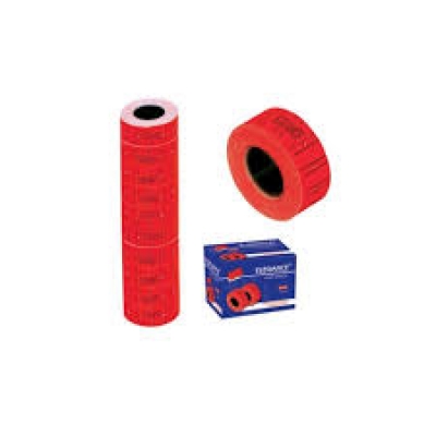 Elegance 210-K 12*21 mm Fiyat Etiketi Kırmızı 10 Lu