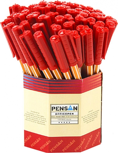 Pensan 1010 Tükenmez Kalem Ofispen Kırmızı  60 Adet
