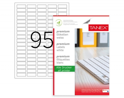 Tanex Tw-2095 Laser Etiket 30x12 mm